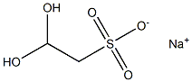 2,2-Dihydroxyethanesulfonic acid sodium salt Struktur