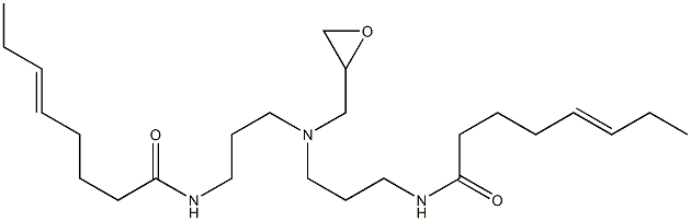 N,N-Bis[3-(5-octenoylamino)propyl]glycidylamine Struktur