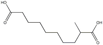 2-Methylsebacic acid Struktur