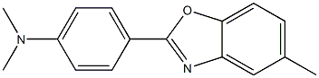 5-Methyl-2-[4-(dimethylamino)phenyl]benzoxazole Struktur