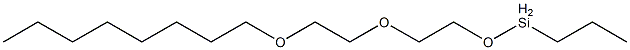 Propyl[2-[2-(octyloxy)ethoxy]ethoxy]silane Struktur