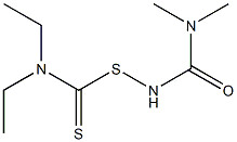 N-[(Diethylamino)(thiocarbonyl)thio]-N',N'-dimethylurea Struktur