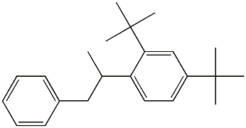 2-(2,4-Di-tert-butylphenyl)-1-phenylpropane Struktur