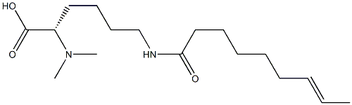 N6-(7-Nonenoyl)-N2,N2-dimethyllysine Struktur