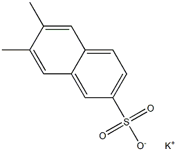 6,7-Dimethyl-2-naphthalenesulfonic acid potassium salt Struktur