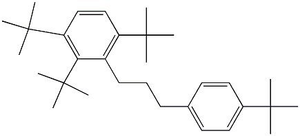 1-(2,3,6-Tri-tert-butylphenyl)-3-(4-tert-butylphenyl)propane Struktur