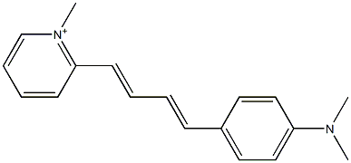 2-[4-[4-(Dimethylamino)phenyl]-1,3-butadienyl]-1-methylpyridinium Struktur