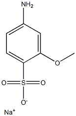 4-Amino-2-methoxybenzenesulfonic acid sodium salt Struktur