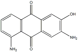 2-Hydroxy-3,5-diaminoanthraquinone Struktur