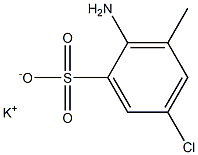 2-Amino-5-chloro-3-methylbenzenesulfonic acid potassium salt Struktur