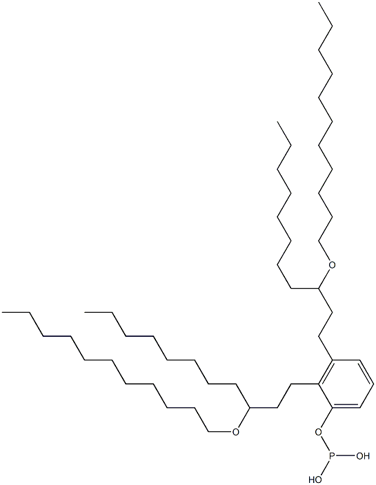 Phosphorous acid bis[3-(undecyloxy)undecyl]phenyl ester Struktur