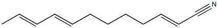 2,8,10-Dodecatrienenitrile Struktur