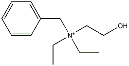 N,N-Diethyl-N-(2-hydroxyethyl)benzenemethanaminium Struktur