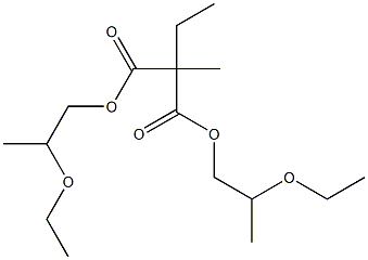 Butane-2,2-dicarboxylic acid bis(2-ethoxypropyl) ester Struktur