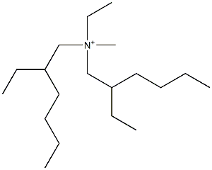 N,2-Diethyl-N-(2-ethylhexyl)-N-methyl-1-hexanaminium Struktur