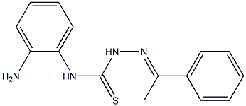 1-(1-Phenylethylidene)-4-(2-aminophenyl)thiosemicarbazide Struktur