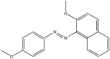 1-[(4-Methoxyphenyl)azo]-2-methoxynaphthalene Struktur