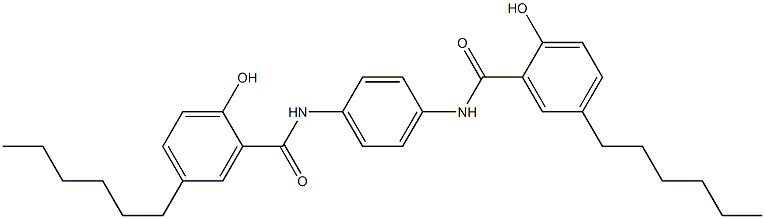 N,N'-Bis(5-hexylsalicyloyl)-p-phenylenediamine Struktur