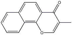 3-Methyl-4H-naphtho[1,2-b]pyran-4-one Struktur