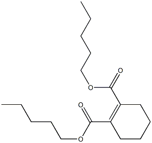 1-Cyclohexene-1,2-dicarboxylic acid dipentyl ester Struktur