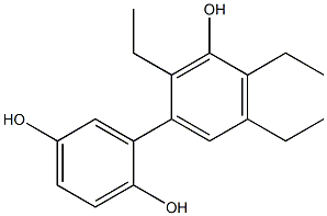 2',4',5'-Triethyl-1,1'-biphenyl-2,3',5-triol Struktur