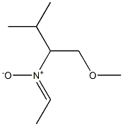 N-(1-Methoxymethyl-2-methylpropyl)ethanimine N-oxide Struktur