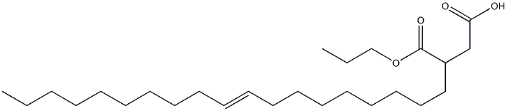 3-(9-Nonadecenyl)succinic acid 1-hydrogen 4-propyl ester Struktur