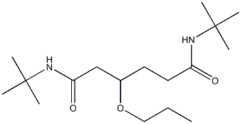 N,N'-Di(tert-butyl)-3-propoxyadipamide Struktur