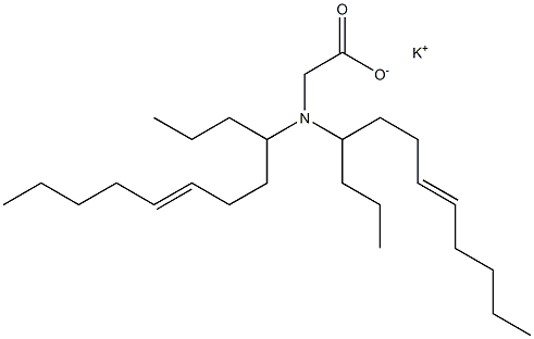 N,N-Di(7-dodecen-4-yl)glycine potassium salt Struktur