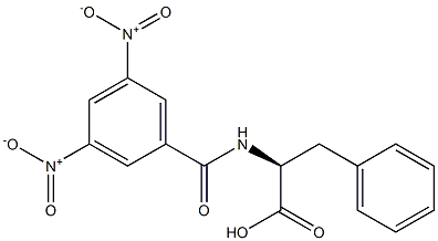 N-(3,5-Dinitrobenzoyl)phenylalanine Struktur