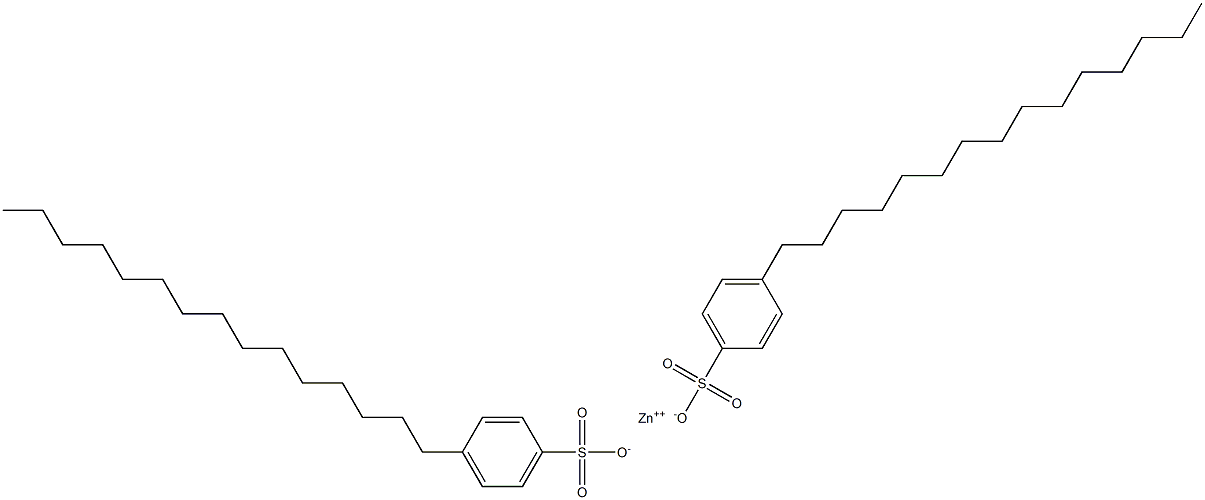 Bis(4-pentadecylbenzenesulfonic acid)zinc salt Struktur