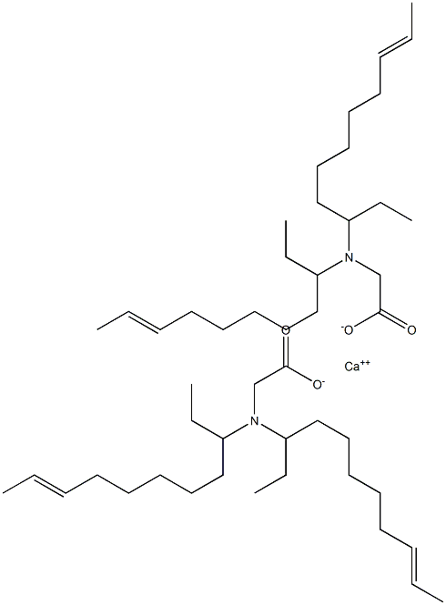 Bis[N,N-di(9-undecen-3-yl)aminoacetic acid]calcium salt Struktur