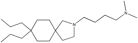 8,8-Dipropyl-2-(4-dimethylaminobutyl)-2-azaspiro[4.5]decane Struktur