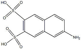 6-Amino-2,3-naphthalenedisulfonic acid Struktur