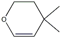 3,4-Dihydro-4,4-dimethyl-2H-pyran Struktur