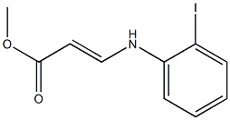 3-(2-Iodophenylamino)acrylic acid methyl ester Struktur