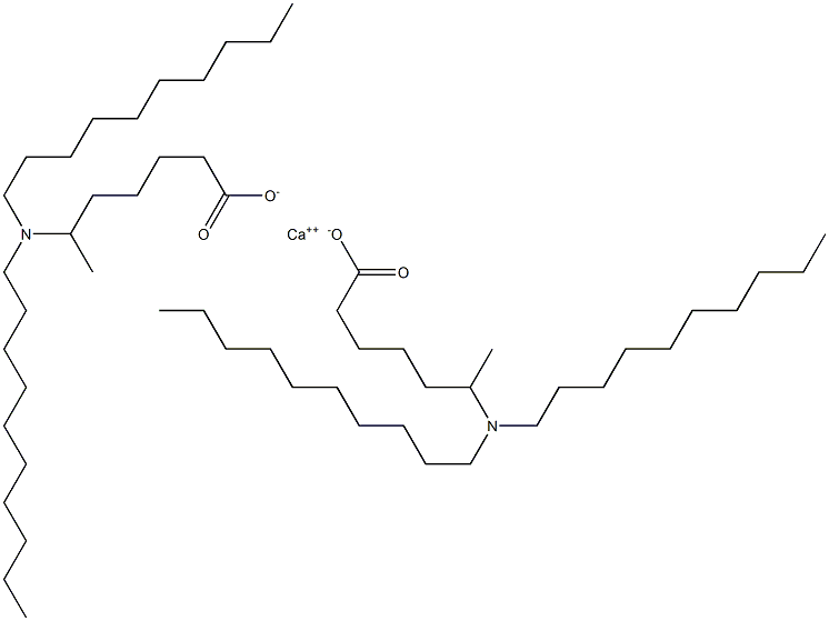 Bis[6-(didecylamino)heptanoic acid]calcium salt Struktur