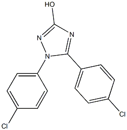 1,5-Bis(4-chlorophenyl)-1H-1,2,4-triazol-3-ol Struktur