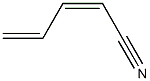 (Z)-2,4-Pentadienenitrile Struktur