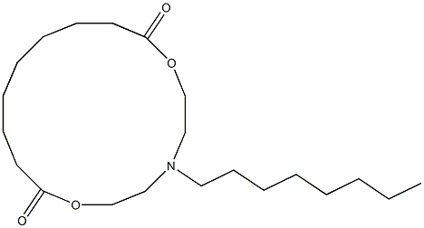 5-Octyl-2,8-dioxa-5-azacyclohexadecane-1,9-dione Struktur