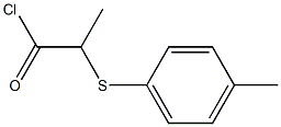 2-(4-Methylphenylthio)propionyl chloride Struktur