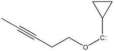 Cyclopropyl 3-pentynyloxycarbene Struktur