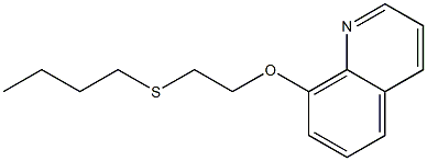 8-[2-(Butylthio)ethoxy]quinoline Struktur