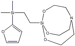 1-[2-(2-Furanyldimethylsilyl)ethyl]-2,8,9-trioxa-5-aza-1-silabicyclo[3.3.3]undecane Struktur