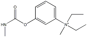 N,N-Diethyl-N-methyl-3-[[(methylamino)carbonyl]oxy]benzenaminium Struktur