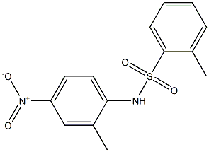 2-Methyl-N-(2-methyl-4-nitrophenyl)benzenesulfonamide Struktur