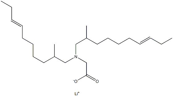 N,N-Bis(2-methyl-7-decenyl)glycine lithium salt Struktur