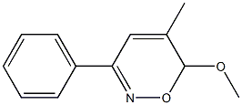 5-Methyl-6-methoxy-3-phenyl-6H-1,2-oxazine Struktur