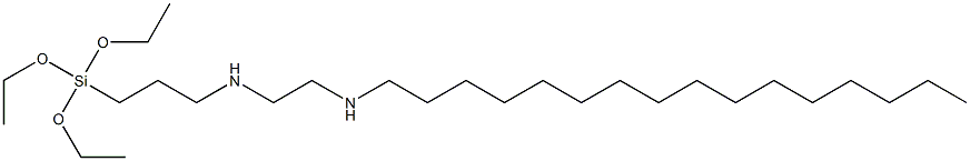 3-(Triethoxysilyl)-N-[2-(hexadecylamino)ethyl]propan-1-amine Struktur