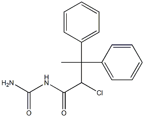 (2-Chloro-3,3-diphenylbutyryl)urea Struktur